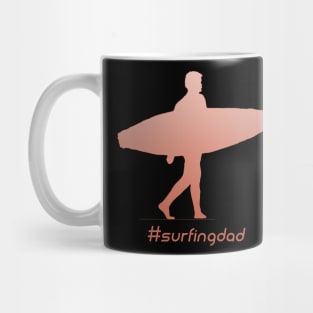 #surfingdad in coral Mug